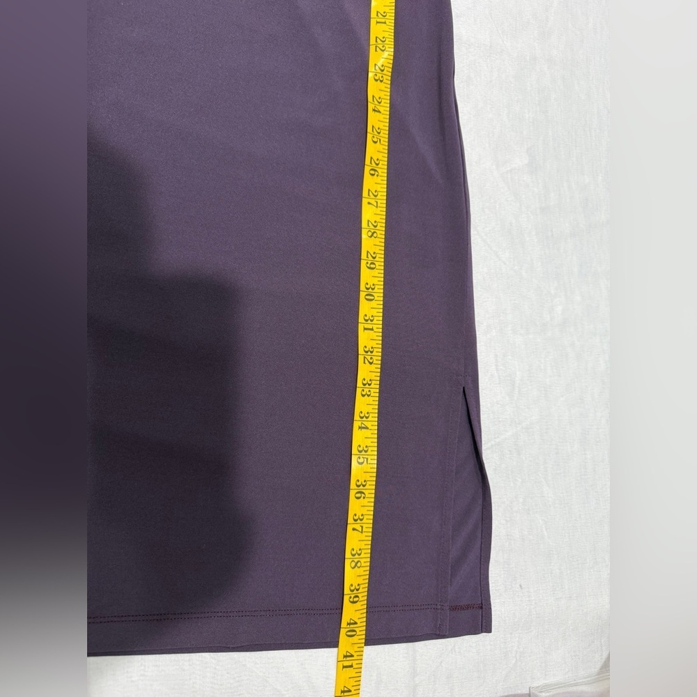 Bcbgmaxazria Women's Drape Sleeveless Slit Midi Dress Purple Size S - Picture 4 of 8